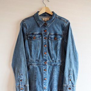 Madewell Denim Structured Shirtdress / Size 12